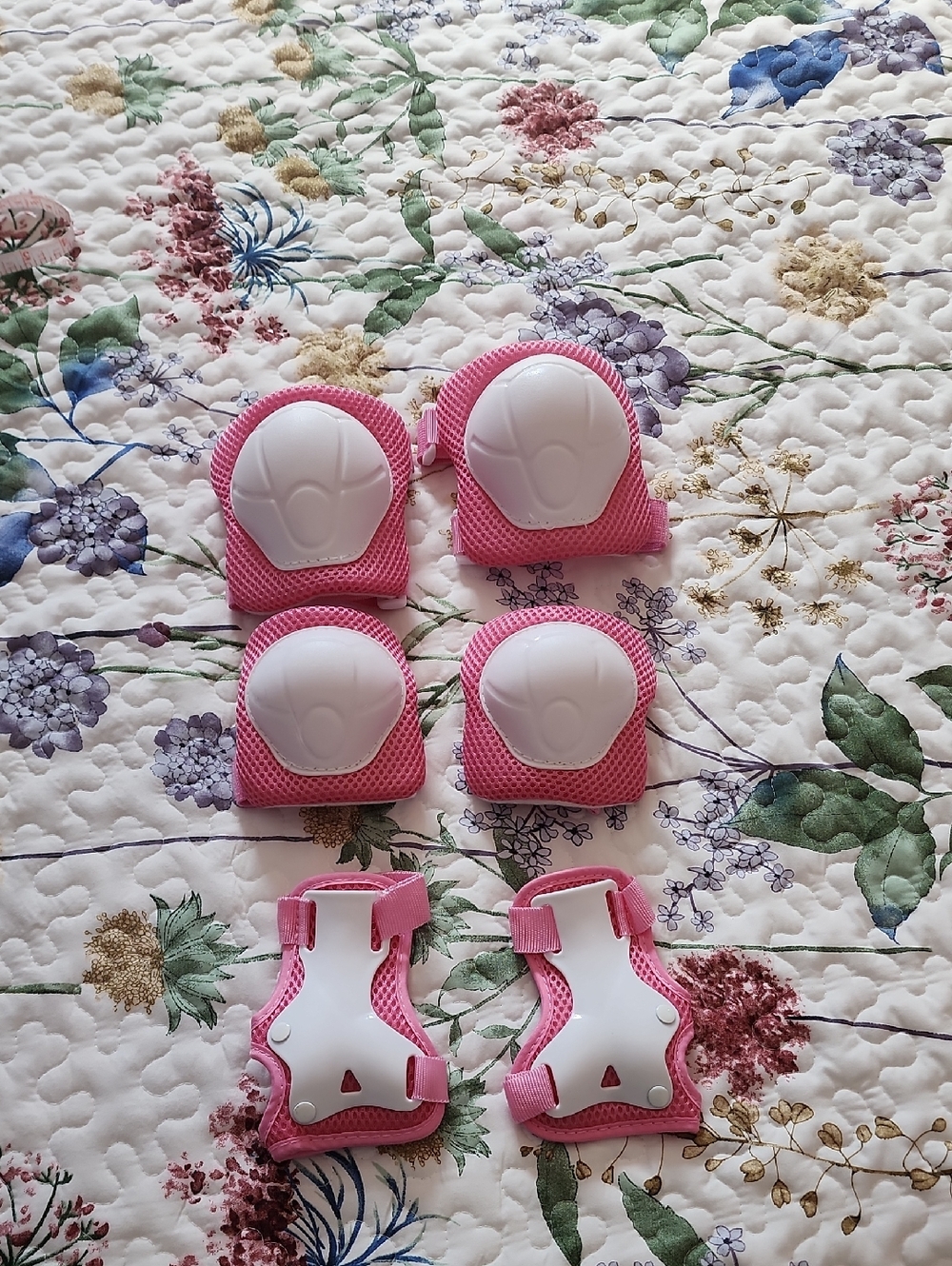Pink Kids Knee and Elbow Protective Pad Set